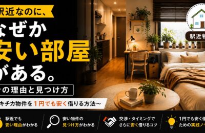 駅近なのに、なぜか安い部屋がある。その理由と見つけ方　～エキチカ物件を１円でも安く借りる方法～